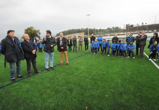 Festa de inauguración das obras de reforma realizadas no campo do fútbol do Monte